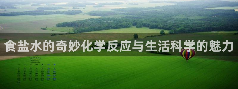 威九国际游戏app(网站)：食盐水的奇妙化学反应与生活科学的
