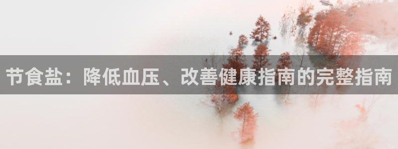 威九国际MV：节食盐：降低血压、改善健康指南的完整指南